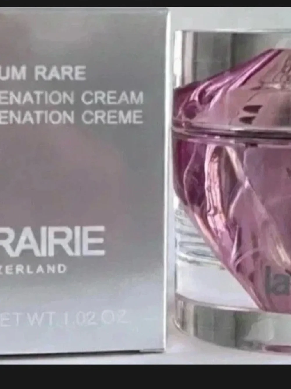 La Prairie Platinum Rare Haute-Rejuvenation Cream - Pink & Silver.  NEVER  OPEN